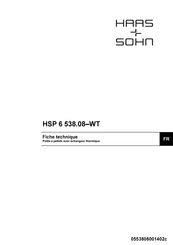 Haas+Sohn HSP 6 538.08-WT Fiche Technique