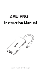 ZMUIPNG ZM1808 Manuel D'instructions