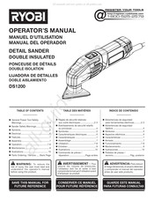 Ryobi DS1200 Manuel D'utilisation