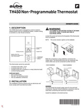 Aube Technologies TH450 Guide Du Propriétaire