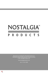 Nostalgia NCLHDRTO8AQ Instructions Et Recettes