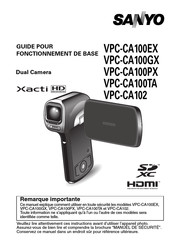 Sanyo Xacti VPC-CA100EX Guide
