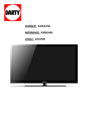 Samsung PS42C430 Mode D'emploi