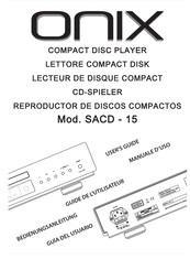 Onix SACD - 15 Guide De L'utilisateur
