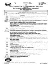 SIOUX PISTOL SDR10P Instructions