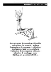 BH FITNESS G2381TFT Instructions De Montage Et Utilisation