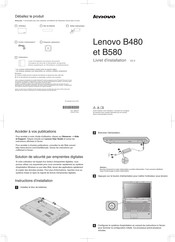 Lenovo B480 Livret D'installation