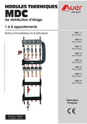 auer MDC/3 Notice D'installation Et D'utilisation