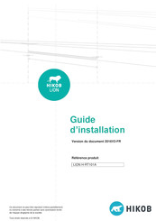 Hikob LION H-RT101A Guide D'installation