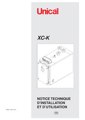 Unical XC-K Notice Technique D'installation Et D'utilisation