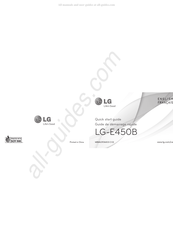LG E450B Guide De Démarrage Rapide