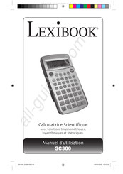 LEXIBOOK SC300 Manuel D'utilisation