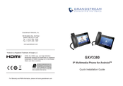 Grandstream Networks GXV3380 Mode D'emploi