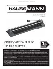 Haussmann 68125123 Guide De L'utilisateur
