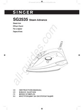 Singer SG2535 Mode D'emploi