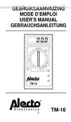 Alecto TM-16 Mode D'emploi