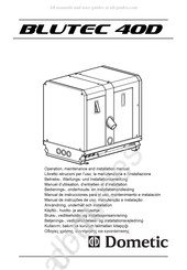 Dometic BLUTEC 40D Manuel D'utilisation, D'entretien Et D'installation