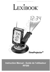 LEXIBOOK TimeProjector RP200 Guide De L'utilisateur
