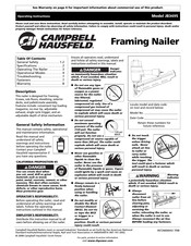 Campbell Hausfeld JB3495 Manuel