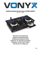 Vonyx CDJ500 Manuel D'instructions