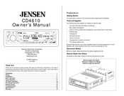 Jensen CD4610 Guide D'utilisateur