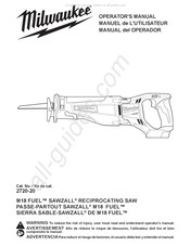Milwaukee M18 FUEL 2720-20 Manuel De L'utilisateur
