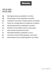Miele APLW 868 Notice De Montage