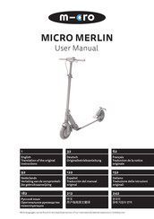 Micro MERLIN Traduction De La Notice Originale