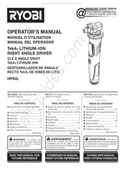 Ryobi Tek4 HP64L Manuel D'utilisation