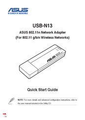 Asus USB-N13 Guide De Démarrage Rapide