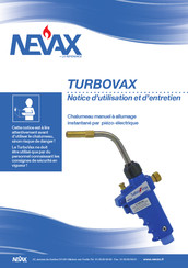 Nevax TURBOVAX Notice D'utilisation Et D'entretien