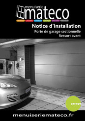 Mateco Porte de Garage Sectionnelle Notice D'installation