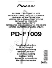 Pioneer PD-F1009 Mode D'emploi