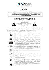 Bigben RR45 Manuel D'instructions