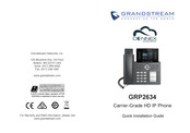 Grandstream CONNEX GRP2634 Guide D'installation Rapide