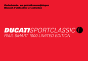 Ducati SPORTCLASSIC PAUL SMART 1000 Manuel D'utilisation Et Entretien