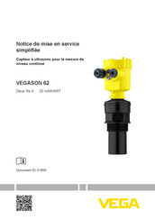 Vega VEGASON 62 Notice De Mise En Service