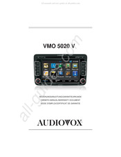 Audiovox VMO 5020 V Mode D'emploi/Certificat De Garantie
