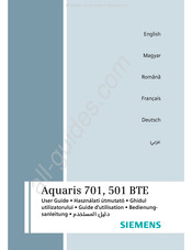 Siemens Aquaris 701 BTE Guide D'utilisation