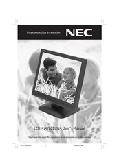 NEC LCD1715 Mode D'emploi