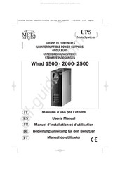 Meta System Whad 1500 Manuel D'installation Et D'utilisation