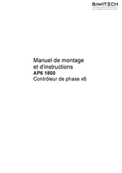 BAWITECH AP6 1800 Manuel De Montage Et D'instructions