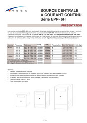 AEES EPP-6H Serie Mode D'emploi