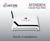 afone LidHOME AFONEBOX Guide D'installation