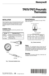 Honeywell TP970 Instructions D'installation