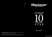 Blackstar Amplification STUDIO 10 KT88 Mode D'emploi