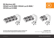 ekwb EK-Nucleus AIO CR360 Lux D-RGB Manuel D'installation