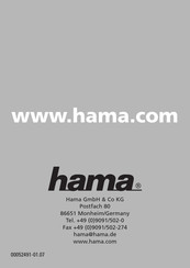 Hama 00052491 Mode D'emploi