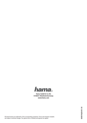 Hama 65051620 Mode D'emploi