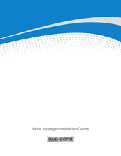 Sub-Zero IW-30-RH Guide D'installation